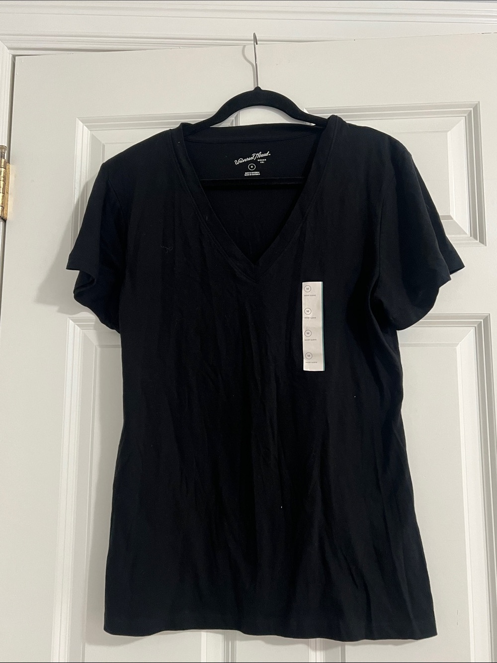 Casual V-Neck Women's Top - Black